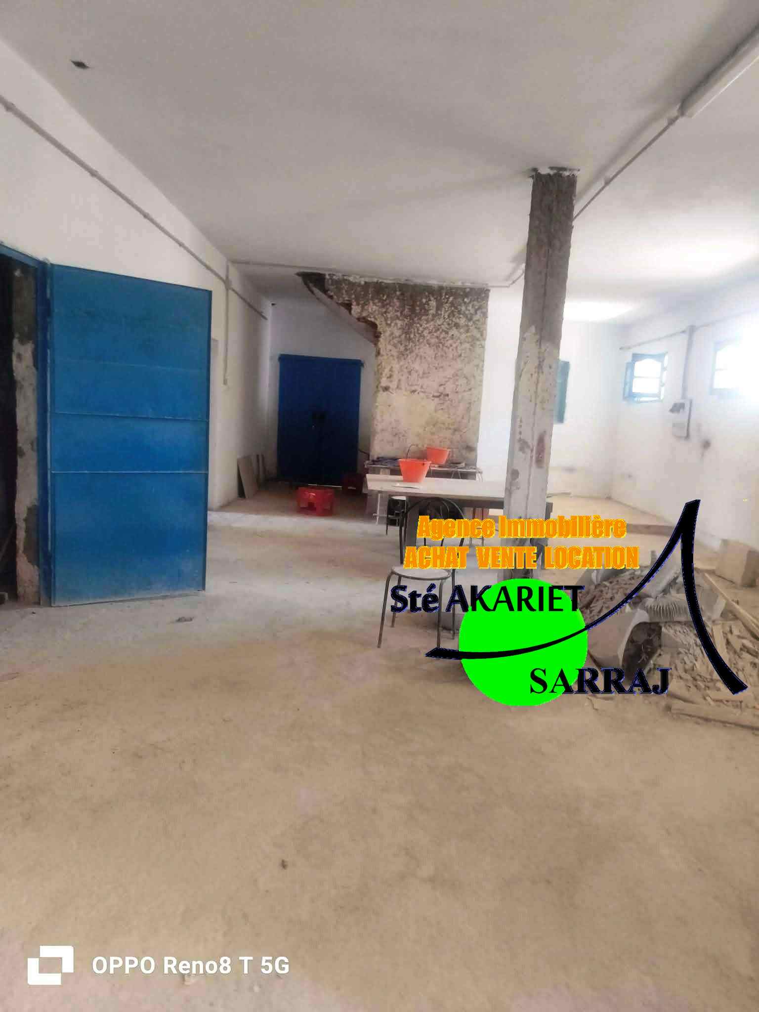 Kalaa Essghira&nbsp;Kalaa Essghira&nbsp;Bureaux & Commerces&nbsp;Atelier,Garage&nbsp;Usine 443m pas loin shoes center vers kalaa sghira