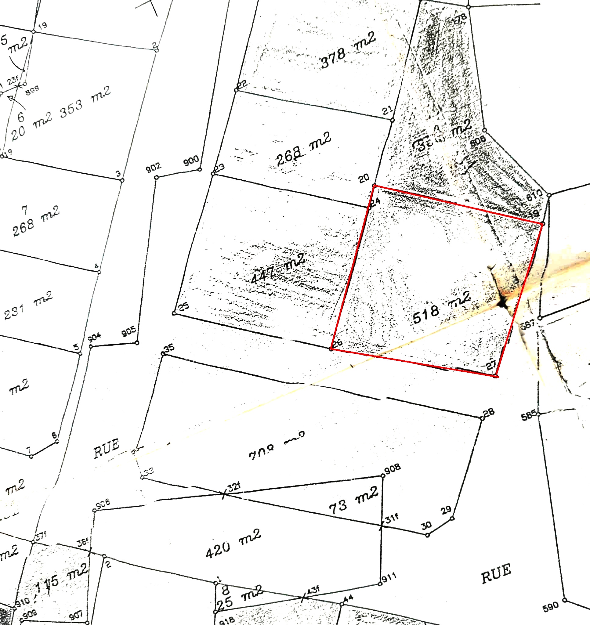 Hammam Sousse&nbsp;Hammam Sousse Gharbi&nbsp;Terrain&nbsp;Terrain nu&nbsp;Terrain 518m deux fa�ades � hammam sousse gharbi