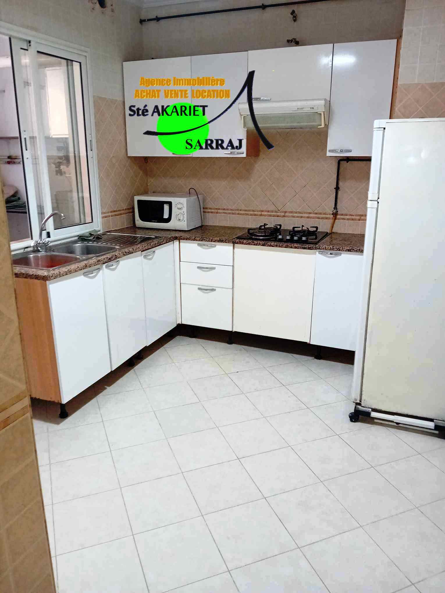 Sousse Jaouhara&nbsp;Khezama Ouest&nbsp;Vente&nbsp;Appart. 3 pi�ces&nbsp;Ne rater pas appartement s2 rdj � khzema ouest