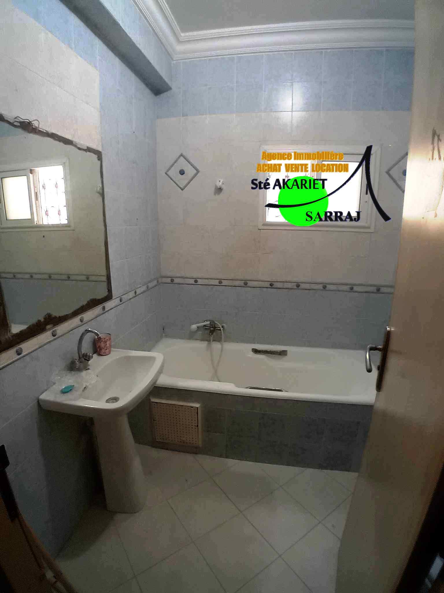 Sousse Jaouhara&nbsp;Khezama Ouest&nbsp;Vente&nbsp;Appart. 3 pi�ces&nbsp;Ne rater pas appartement s2 rdj � khzema ouest