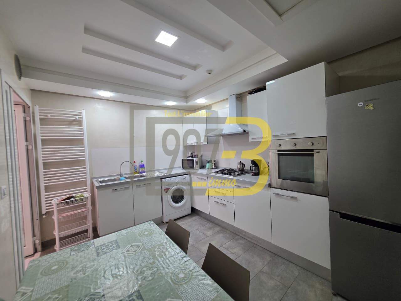 Ariana Ville&nbsp;Cite Ennasr 2&nbsp;Location&nbsp;Appart. 2 pi�ces&nbsp;S2 richement meubl�  a ennasr 2