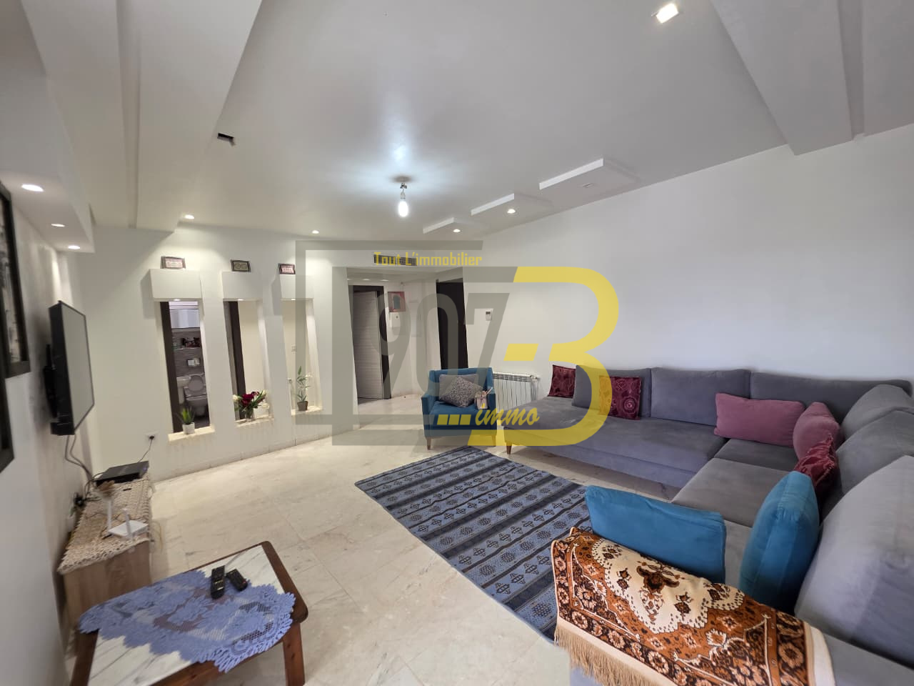 Ariana Ville&nbsp;Cite Ennasr 2&nbsp;Location&nbsp;Appart. 2 pi�ces&nbsp;S2 richement meubl�  a ennasr 2