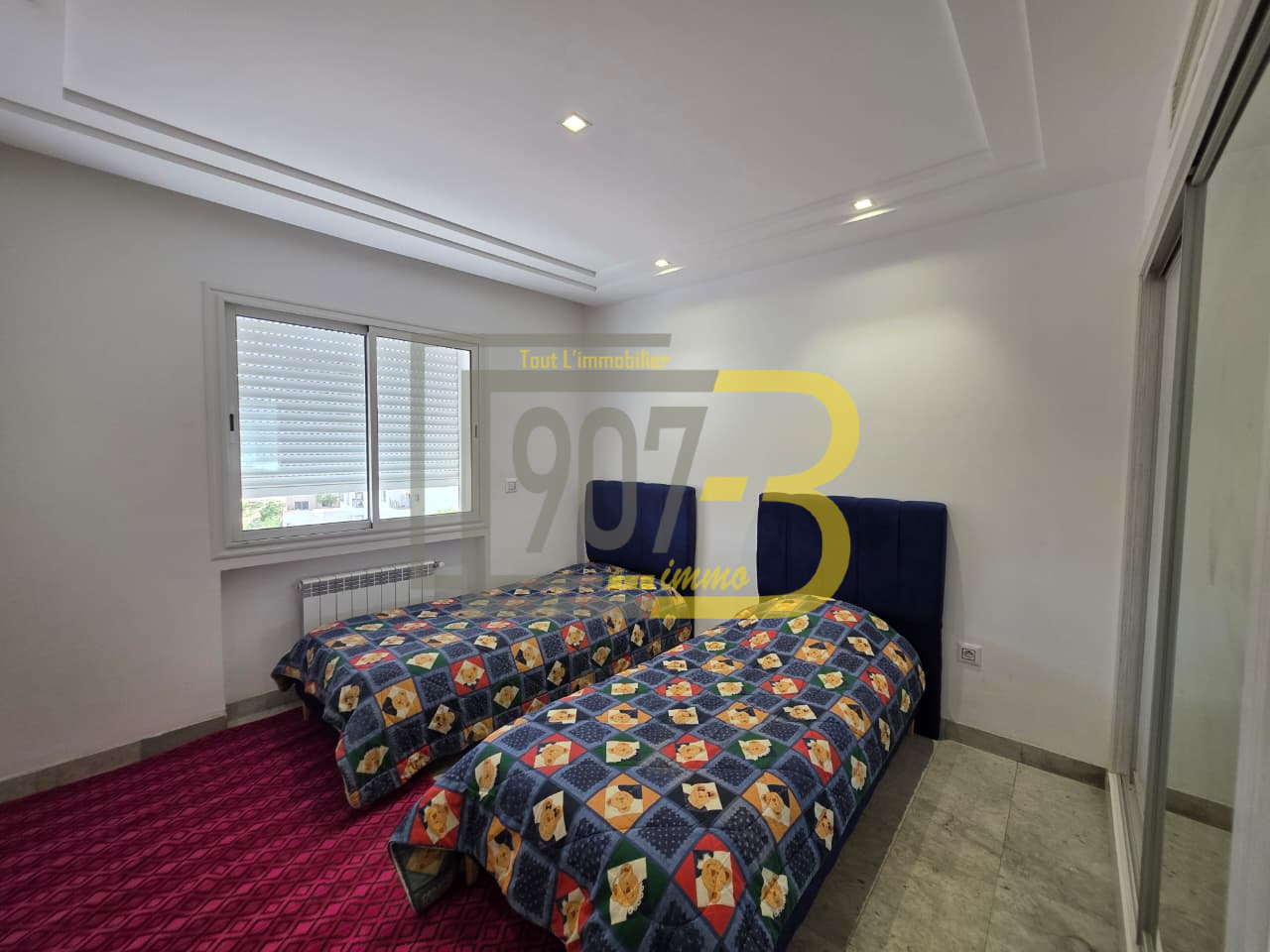 Ariana Ville&nbsp;Cite Ennasr 2&nbsp;Location&nbsp;Appart. 2 pi�ces&nbsp;S2 richement meubl�  a ennasr 2