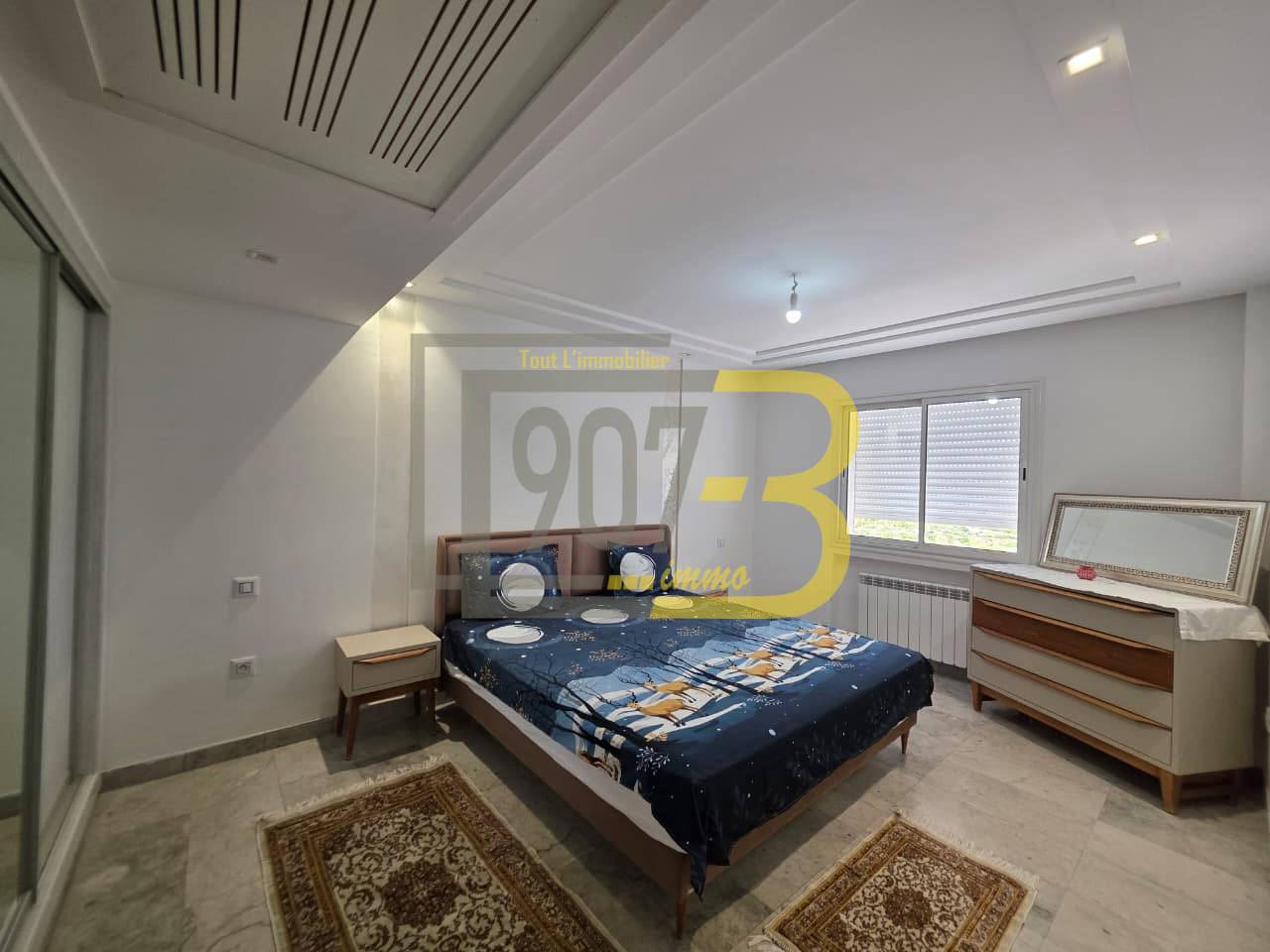 Ariana Ville&nbsp;Cite Ennasr 2&nbsp;Location&nbsp;Appart. 2 pi�ces&nbsp;S2 richement meubl�  a ennasr 2