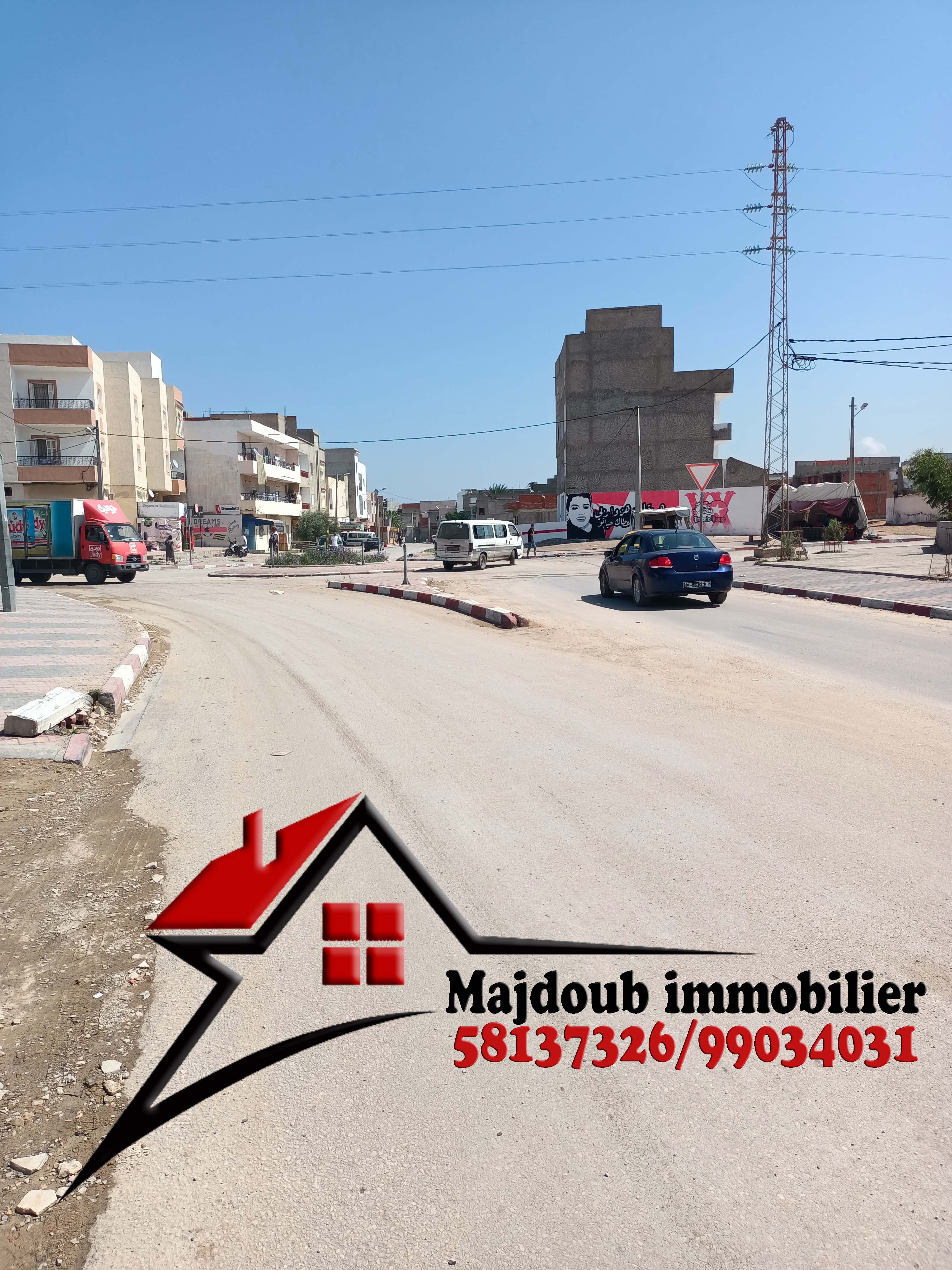 Sousse Riadh&nbsp;Zaouiet Sousse&nbsp;Terrain&nbsp;Terrain nu&nbsp;Lot de coin 7ay matar