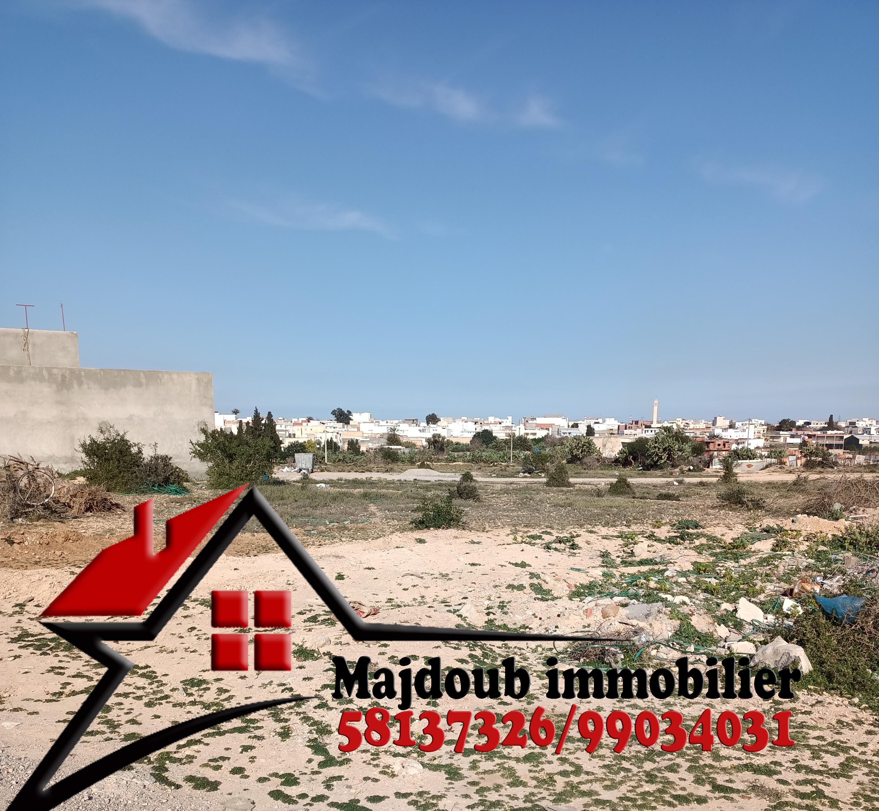 Sousse Riadh&nbsp;Zaouiet Sousse&nbsp;Terrain&nbsp;Terrain nu&nbsp;Lot de coin ksibet sousse