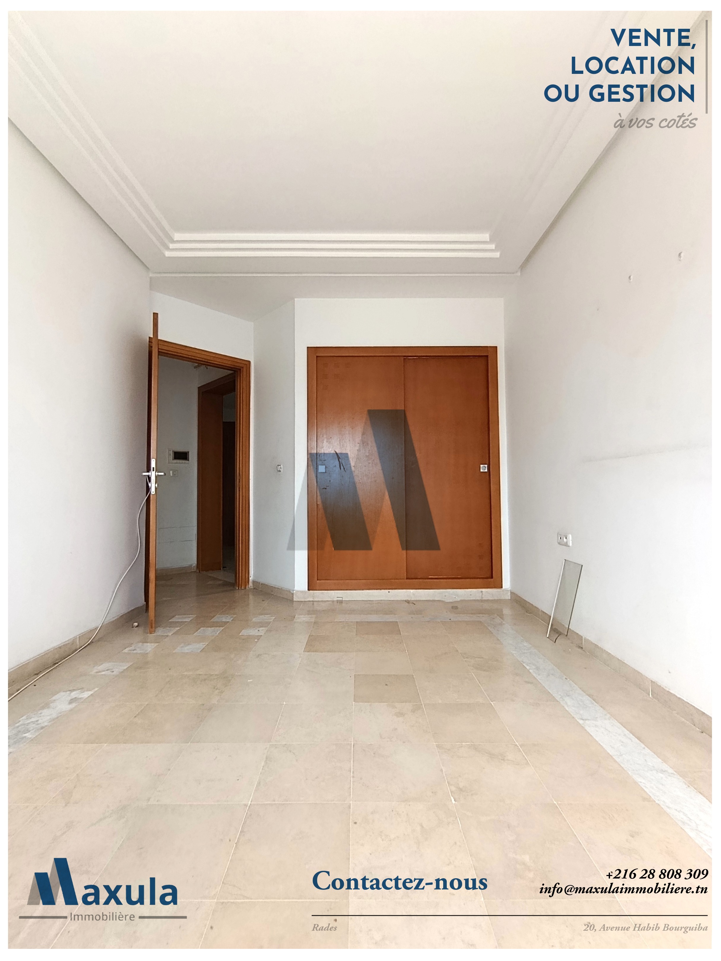 Rades&nbsp;Rades&nbsp;Location&nbsp;Appart. 3 pi�ces&nbsp;Appartement s2 a rades residence turquoise