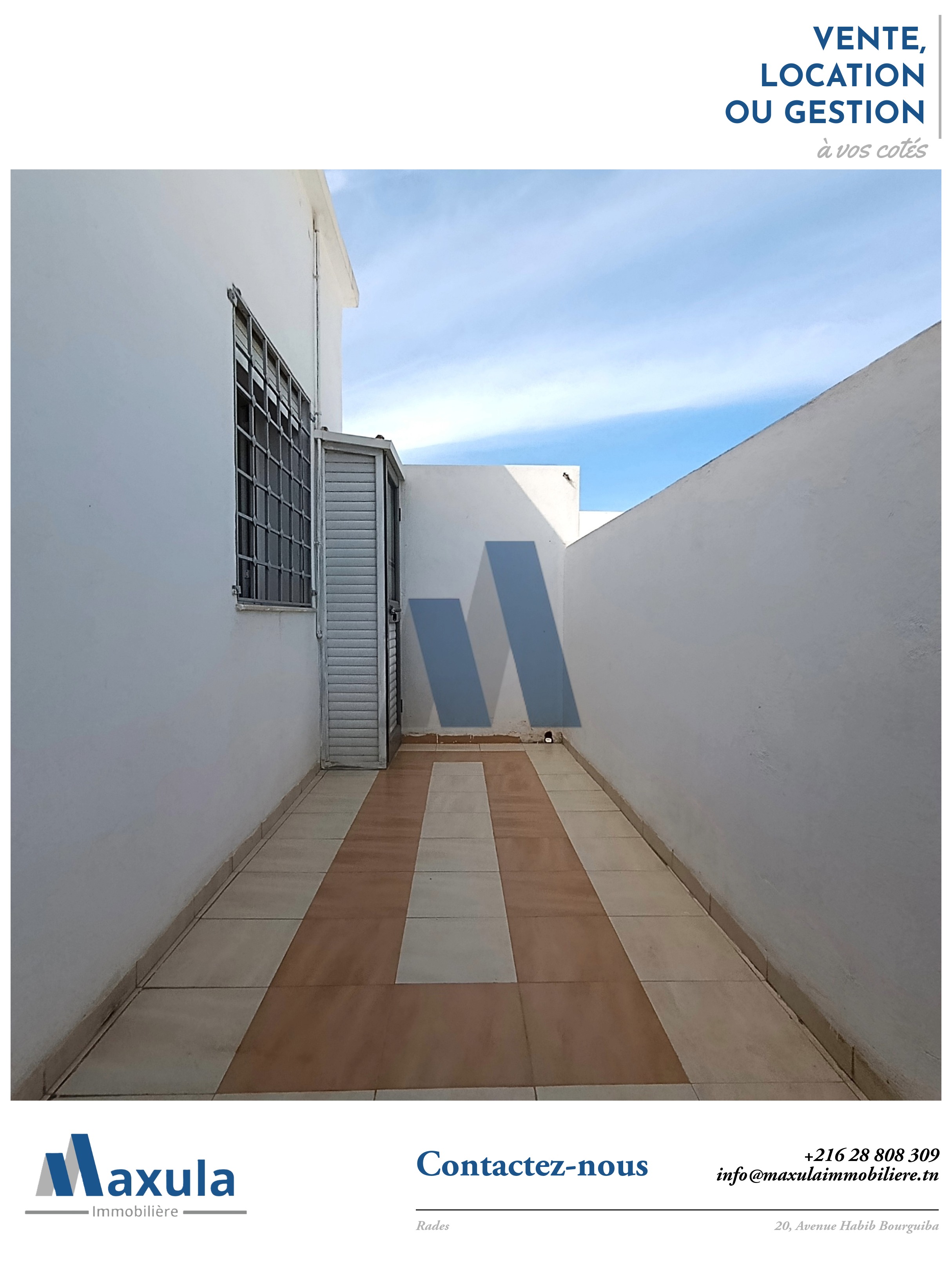 Rades&nbsp;Rades Meliane&nbsp;Location&nbsp;Appart. 2 pi�ces&nbsp;Appartement s1 a rades meliane 1