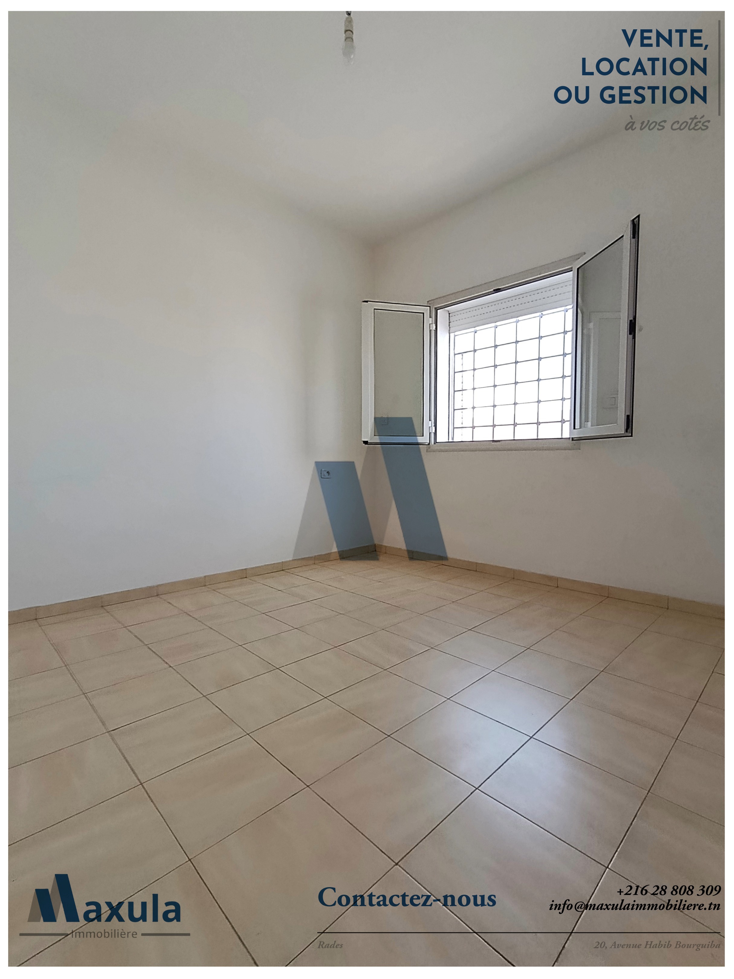 Rades&nbsp;Rades Meliane&nbsp;Location&nbsp;Appart. 2 pi�ces&nbsp;Appartement s1 a rades meliane 1