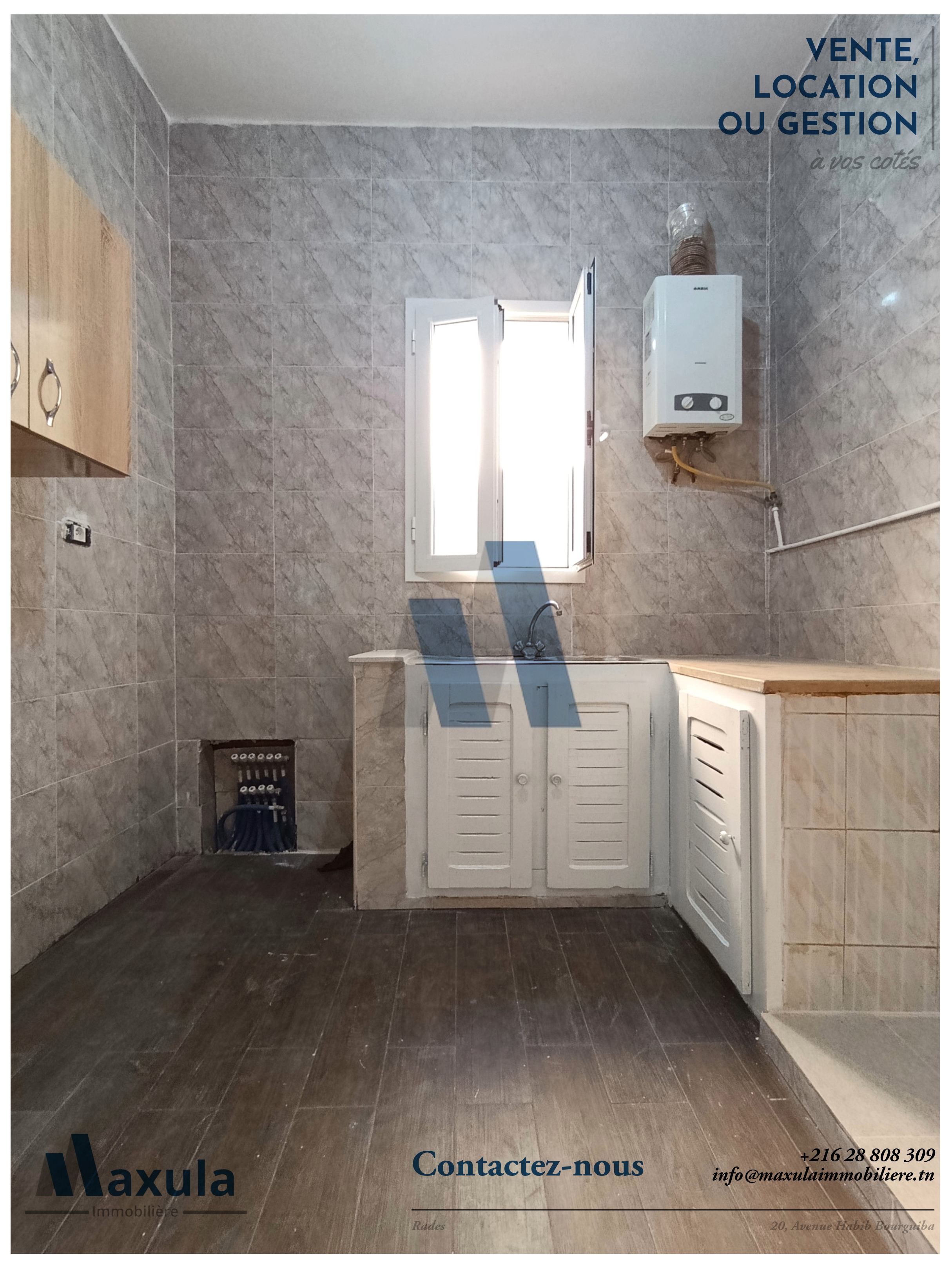 Rades&nbsp;Rades El Mrah&nbsp;Location&nbsp;Appart. 2 pi�ces&nbsp;Appartement s1 a rades mrah