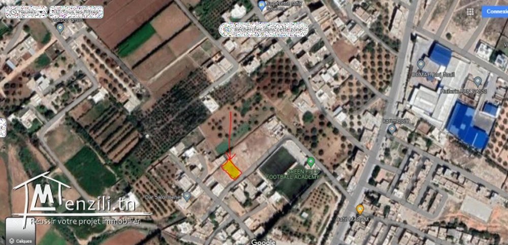 Raoued&nbsp;Borj Touil&nbsp;Terrain&nbsp;Terrain nu&nbsp;Bonne occasion