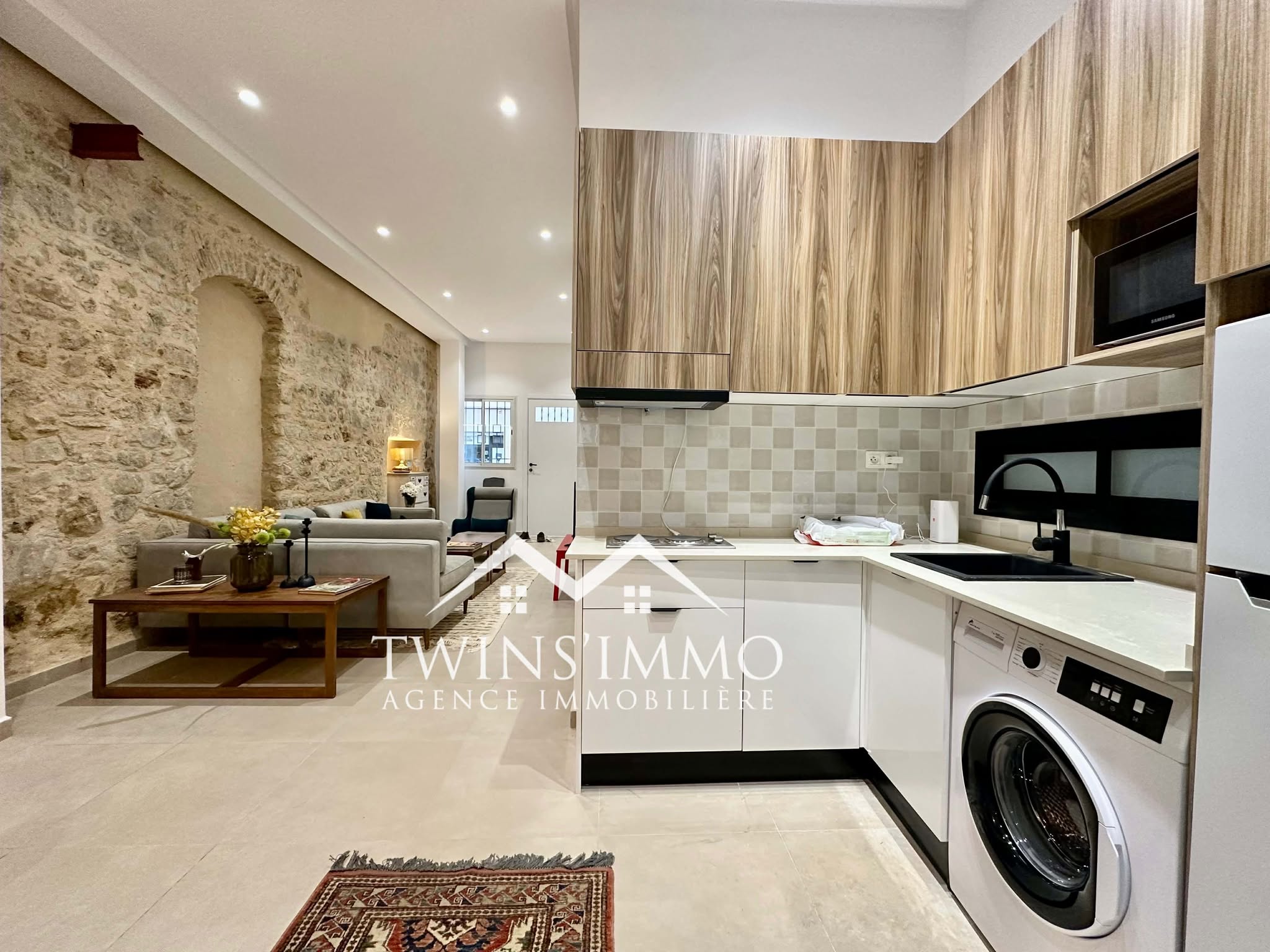 La Marsa&nbsp;Marsa Ennassim&nbsp;Location&nbsp;Appart. 1 pi�ce&nbsp;Appartement s1 meubl� � marsa ville