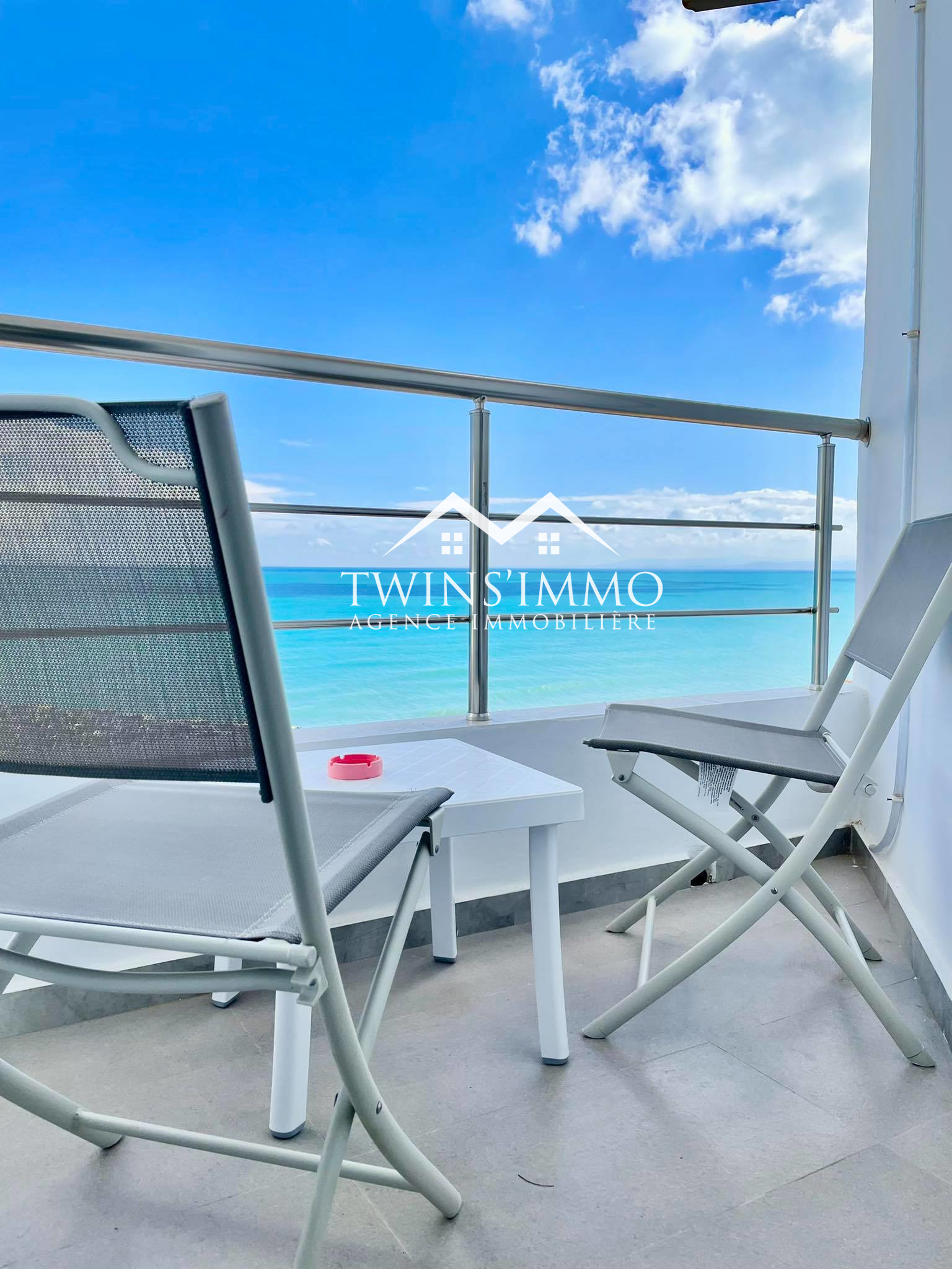 La Marsa&nbsp;Gammart&nbsp;Location&nbsp;Appart. 2 pi�ces&nbsp;Appartement s2 meubl� � gammarth vue sur mer