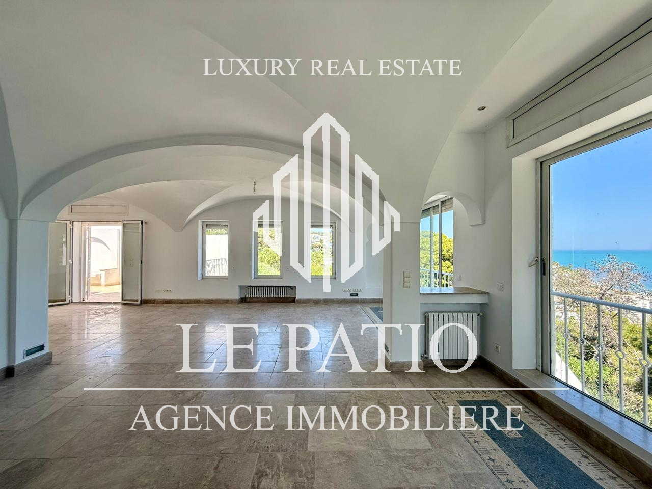 La Marsa&nbsp;Gammart&nbsp;Location&nbsp;Maisons&nbsp;Villa s4 avec vue mer situ�e � la marsa