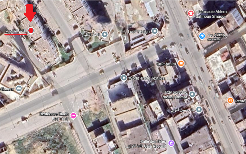 Raoued&nbsp;Cite Chaker&nbsp;Location&nbsp;Appart. 3 pi�ces&nbsp;Appart sp2 r�s golfe 2  cit� chaker raoued  ariana