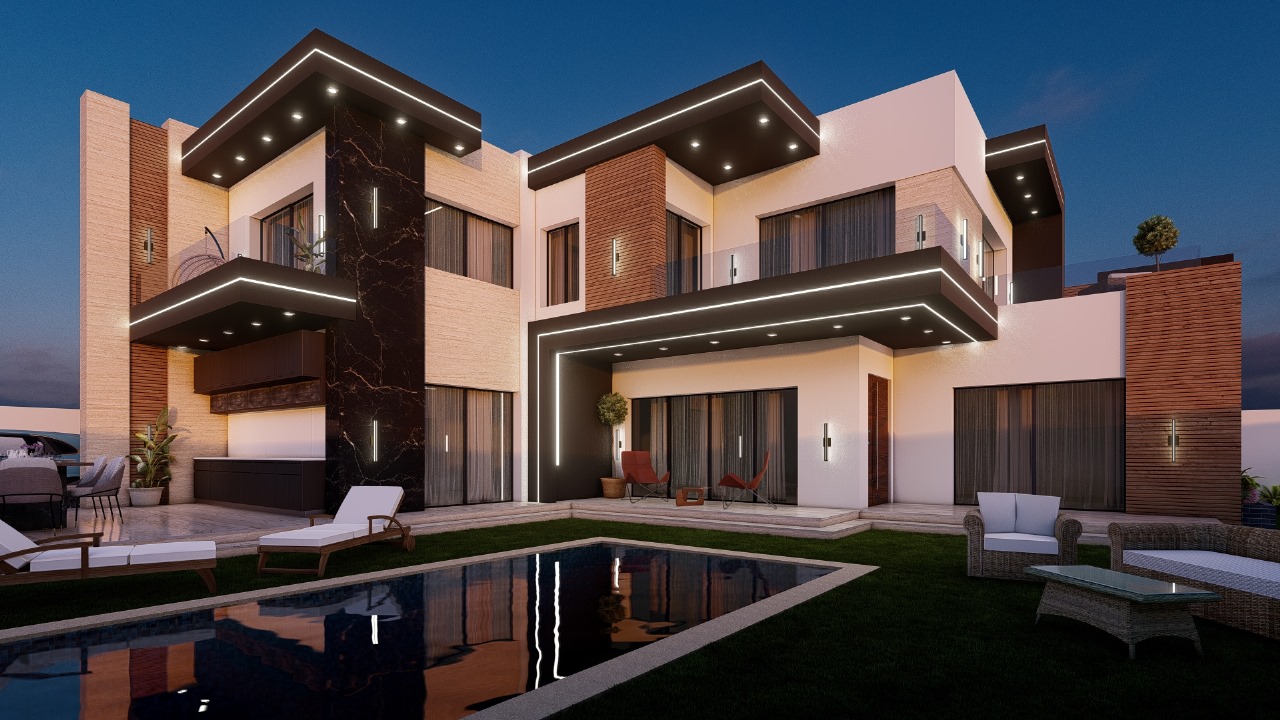 Hammamet&nbsp;Hammamet&nbsp;Vente&nbsp;Maisons&nbsp;Une charmante villa de style moderne 700m2
