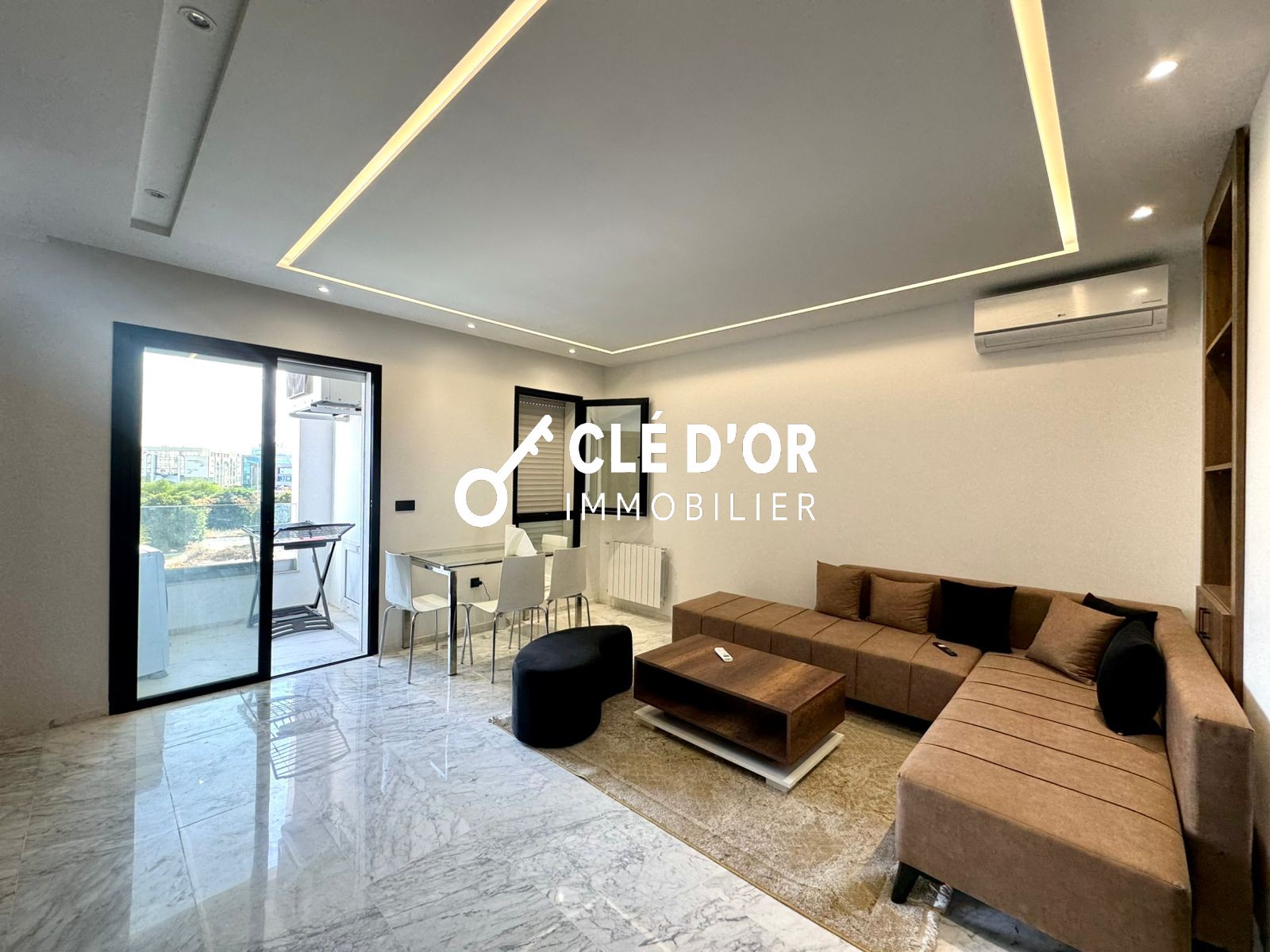 Ain Zaghouan&nbsp;Jardins de Carthage&nbsp;Location&nbsp;Appart. 2 pi�ces&nbsp;Appart s1 meubl� au jardin de carthage