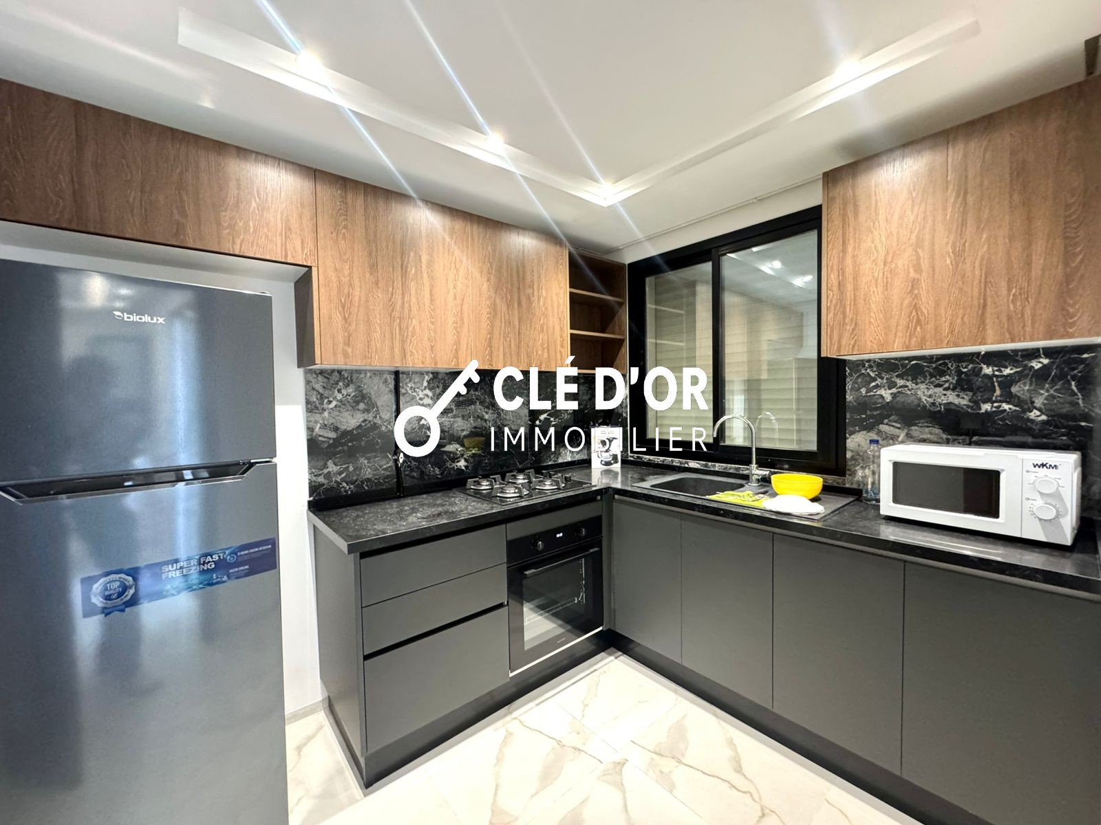 Ain Zaghouan&nbsp;Jardins de Carthage&nbsp;Location&nbsp;Appart. 2 pi�ces&nbsp;Appart s1 meubl� au jardin de carthage