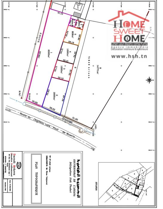 Sidi Thabet&nbsp;Sidi Thabet&nbsp;Vente&nbsp;Surfaces&nbsp;Terrain villa pivoine � sidi thabet