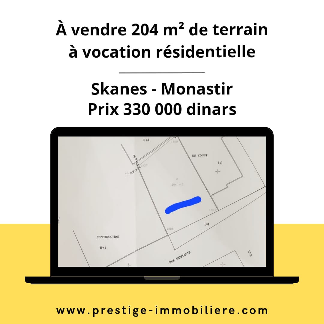 Monastir&nbsp;Zone Skanes&nbsp;Terrain&nbsp;Terrain nu&nbsp;Terrain � monastir