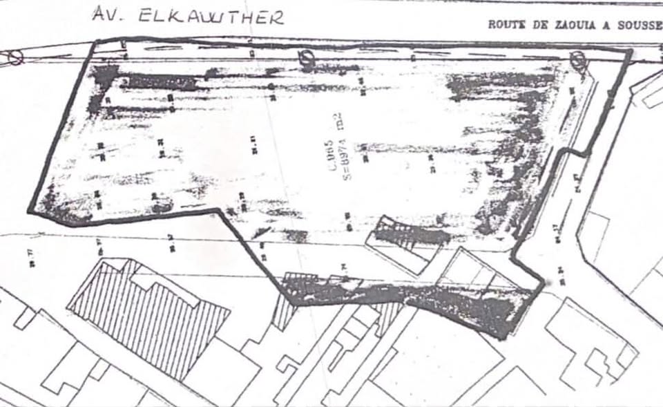 Sousse Riadh&nbsp;Zaouiet Sousse&nbsp;Vente&nbsp;Surfaces&nbsp;Terrain strat�gique r8  sousse id�al promoteurs