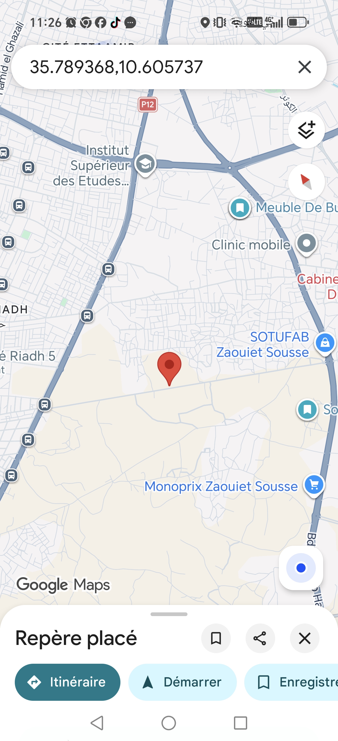 Sousse Riadh&nbsp;Zaouiet Sousse&nbsp;Terrain&nbsp;Terrain nu&nbsp;Zouiet sousse