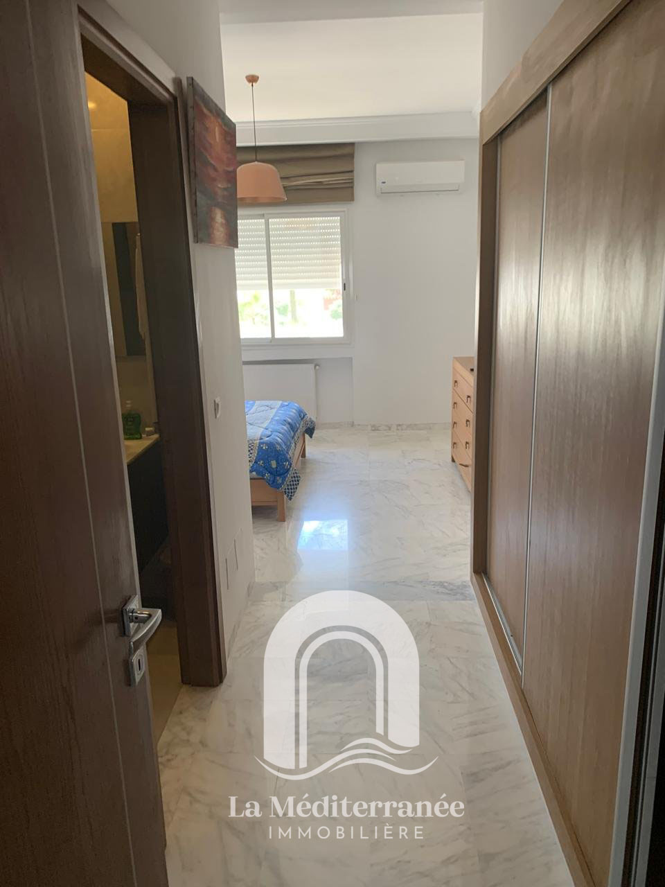 Ain Zaghouan&nbsp;Jardins de Carthage&nbsp;Location&nbsp;Appart. 2 pi�ces&nbsp;Appartement meubl� hst � jardin carthage