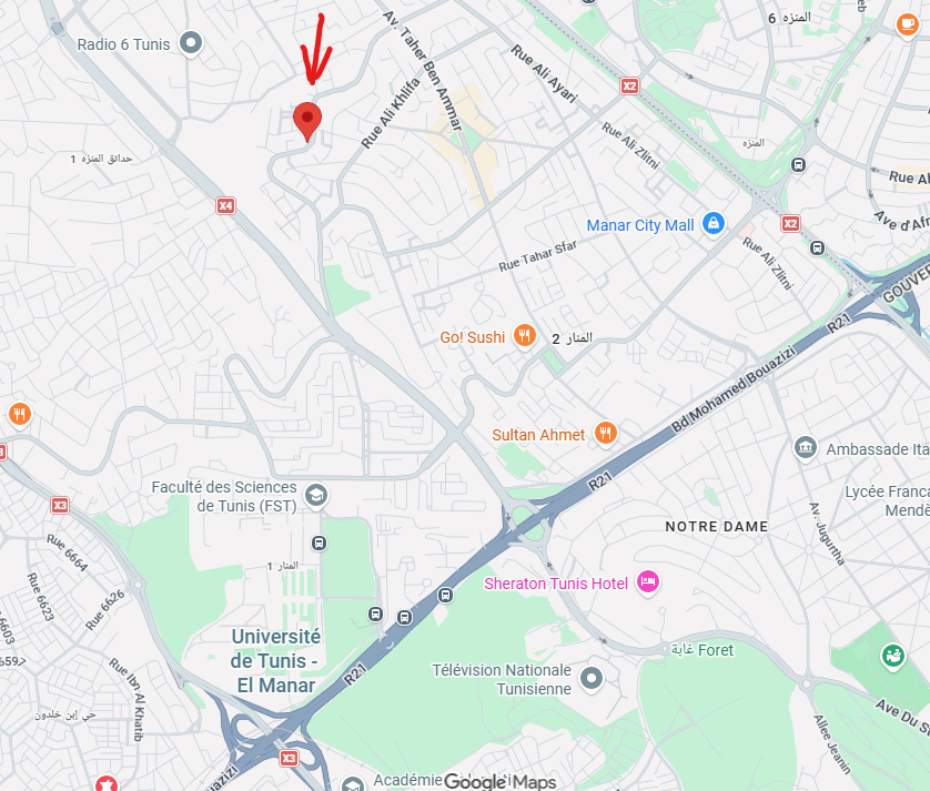 El Menzah&nbsp;El Menzah 9&nbsp;Location&nbsp;Maisons&nbsp;Studio menzah9