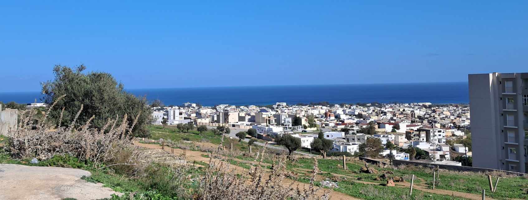 Bizerte Nord&nbsp;Bizerte&nbsp;Terrain&nbsp;Terrain nu&nbsp;Terrain vue mer