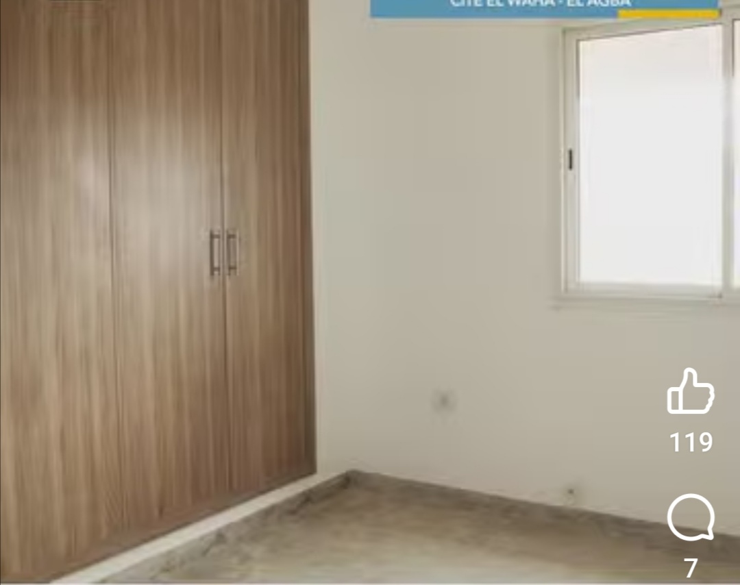 El Hrairia&nbsp;El Hrairia&nbsp;Location&nbsp;Appart. 4 pi�ces&nbsp;Diar be mahmoud agba un s3 1er etage
