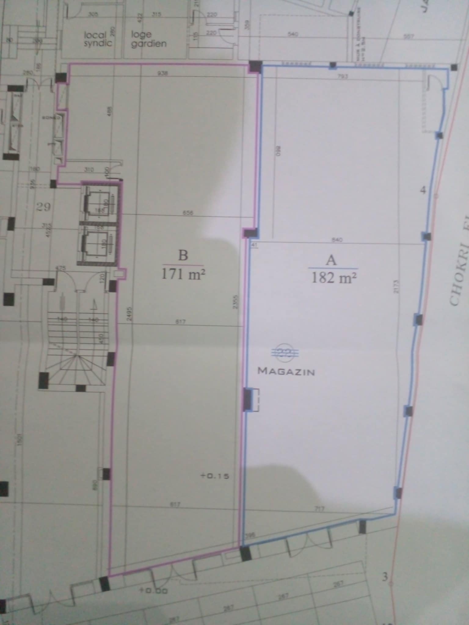 Sakiet Eddaier&nbsp;Merkez Kaaniche&nbsp;Location&nbsp;Surfaces&nbsp;Espace commercial
