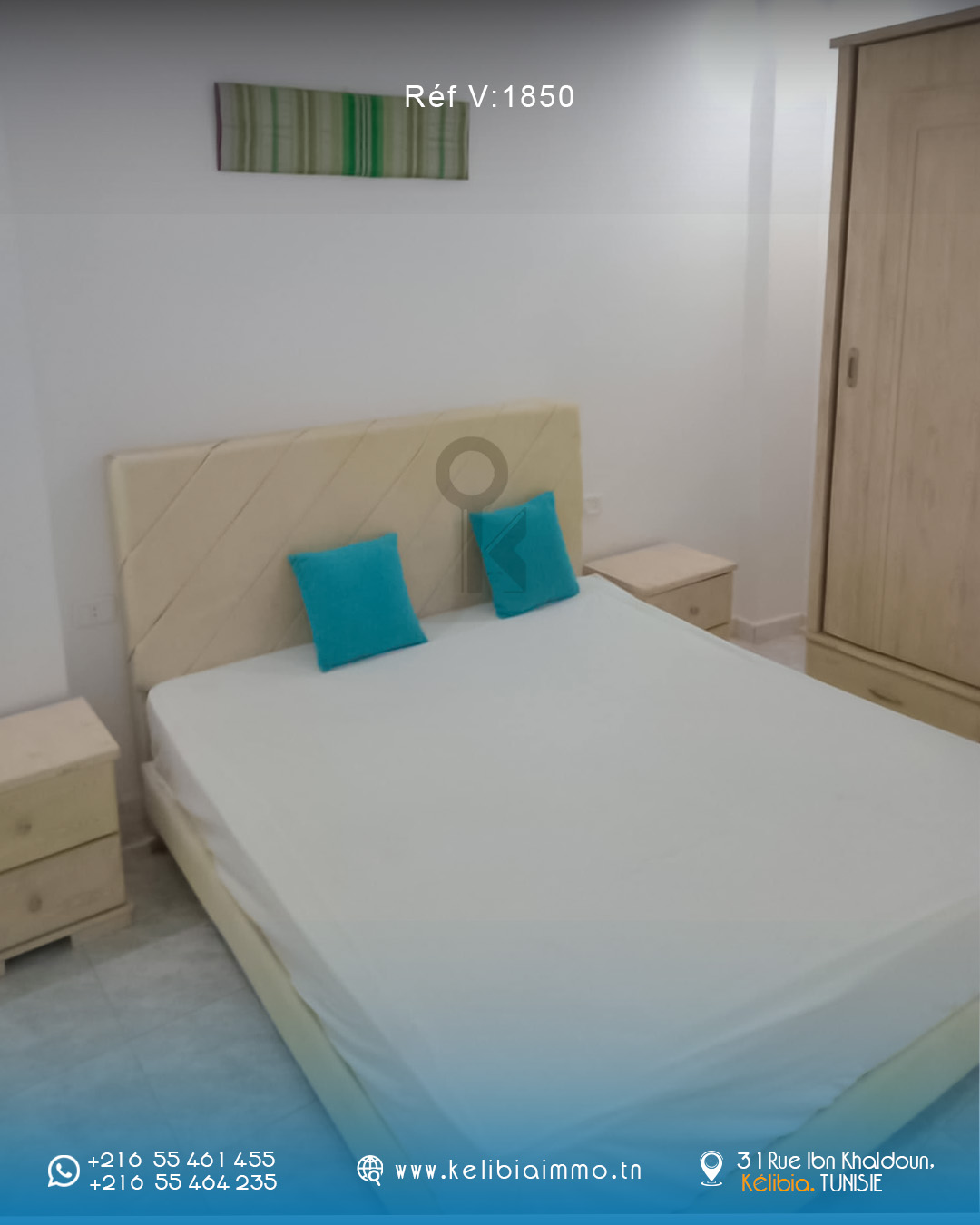 Kelibia&nbsp;Kelibia&nbsp;Vente&nbsp;Appart. 2 pi�ces&nbsp;Appartement a 3 min de la plage kelibia