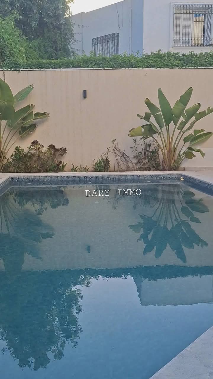 La Marsa&nbsp;Marsa Ennassim&nbsp;Location&nbsp;Duplex&nbsp;Villa s5 avec piscine �  la marsa