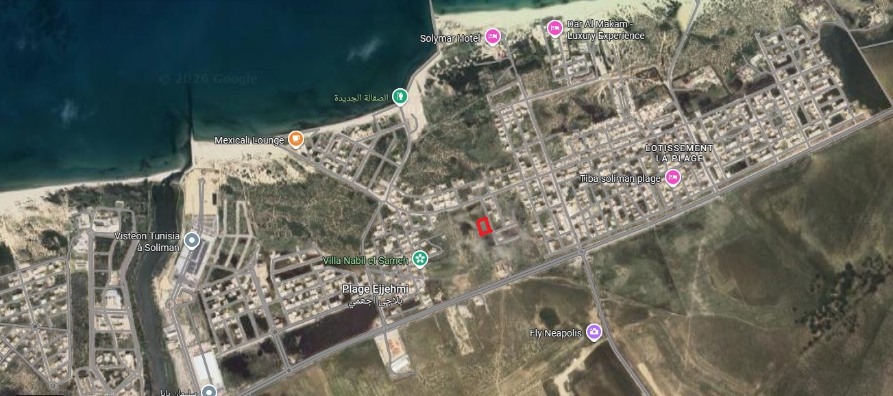 Soliman&nbsp;Soliman&nbsp;Terrain&nbsp;Terrain nu&nbsp;Des lots de terrain � soliman plage