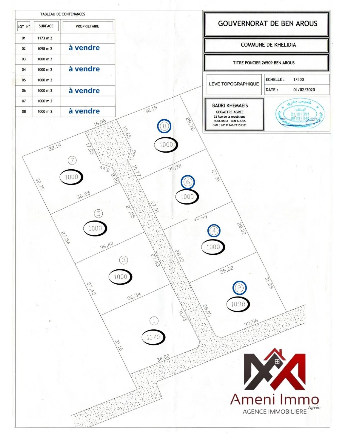 Mornag&nbsp;Mornag&nbsp;Terrain&nbsp;Terrain nu&nbsp;Un lot de terrain nu � el khelidia