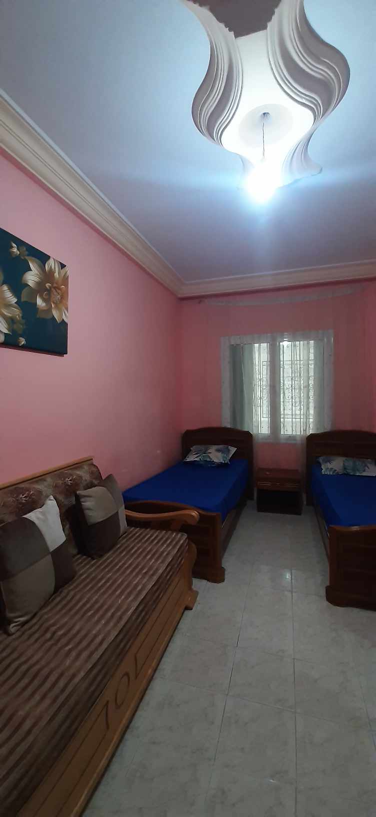 Bizerte Nord&nbsp;Cite Hassen Nouri&nbsp;Location&nbsp;Appart. 3 pi�ces&nbsp;Maison s plus2 meubl�e climatis�e sur mer