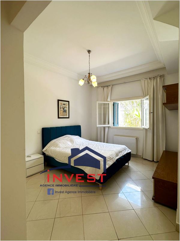La Marsa&nbsp;Gammart&nbsp;Location&nbsp;Appart. 3 pi�ces&nbsp;Appartement s3 meubl� avec jardin � gammarth