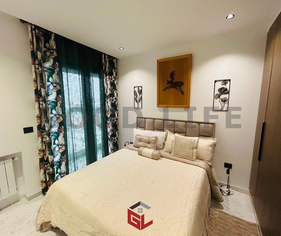 Ain Zaghouan&nbsp;Jardins de Carthage&nbsp;Location&nbsp;Appart. 3 pi�ces&nbsp;S2 neuf meubl� aux jdc