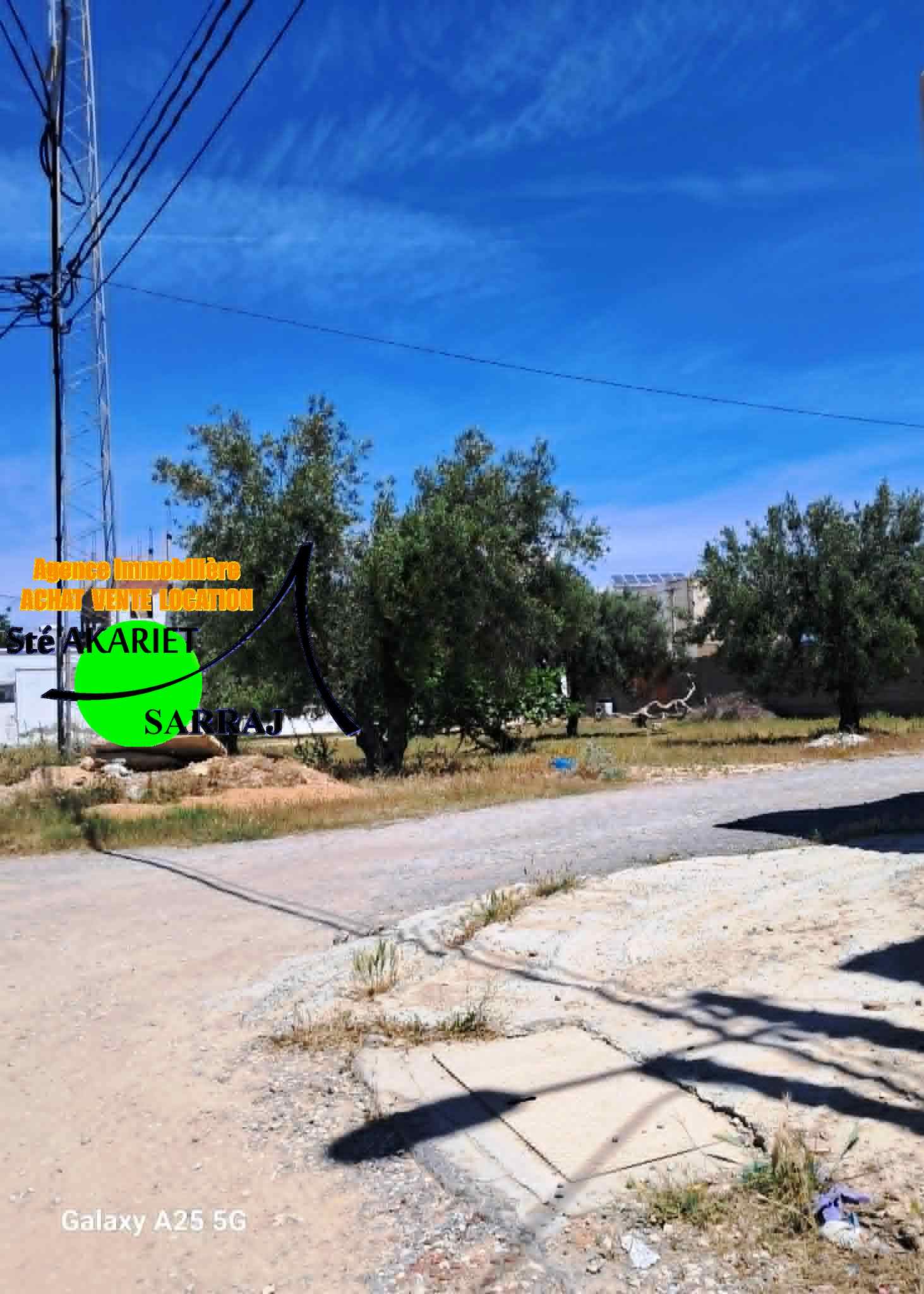 Akouda&nbsp;Chatt Meriem&nbsp;Terrain&nbsp;Terrain nu&nbsp;Terrain approuv� 317m deux fa�ades � chatt mariem