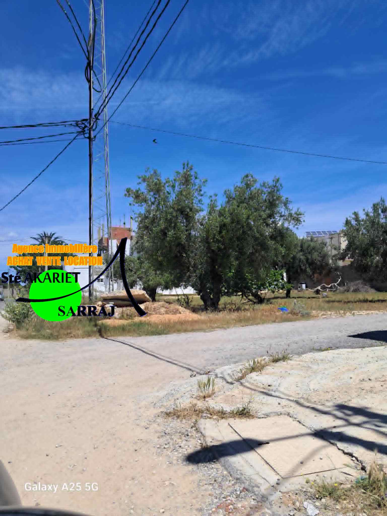 Akouda&nbsp;Chatt Meriem&nbsp;Terrain&nbsp;Terrain nu&nbsp;Terrain approuv� 317m deux fa�ades � chatt mariem