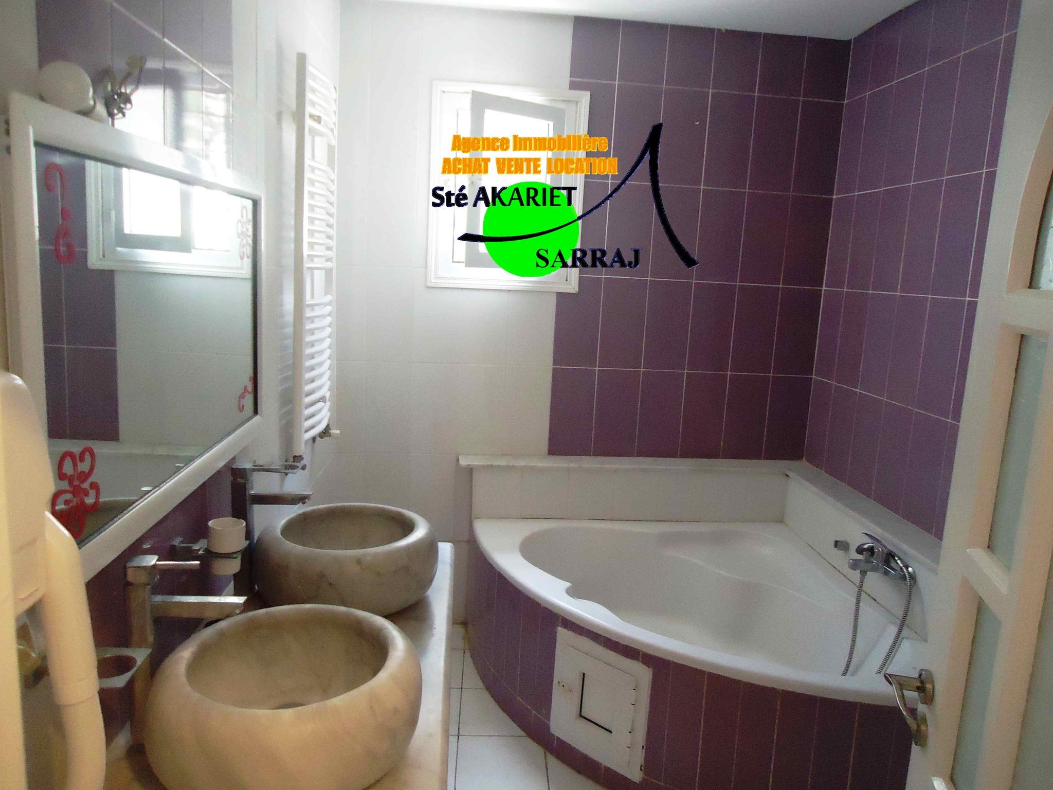 Sousse Jaouhara&nbsp;Khezama Ouest&nbsp;Vente&nbsp;Maisons&nbsp;Villa rdc et 1�r �tage � khzema ouest