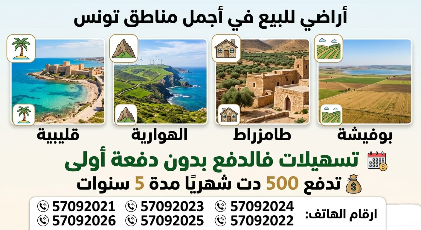 El Haouaria&nbsp;El Haouaria&nbsp;Terrain&nbsp;Terrain nu&nbsp;De lots a l hawaryia