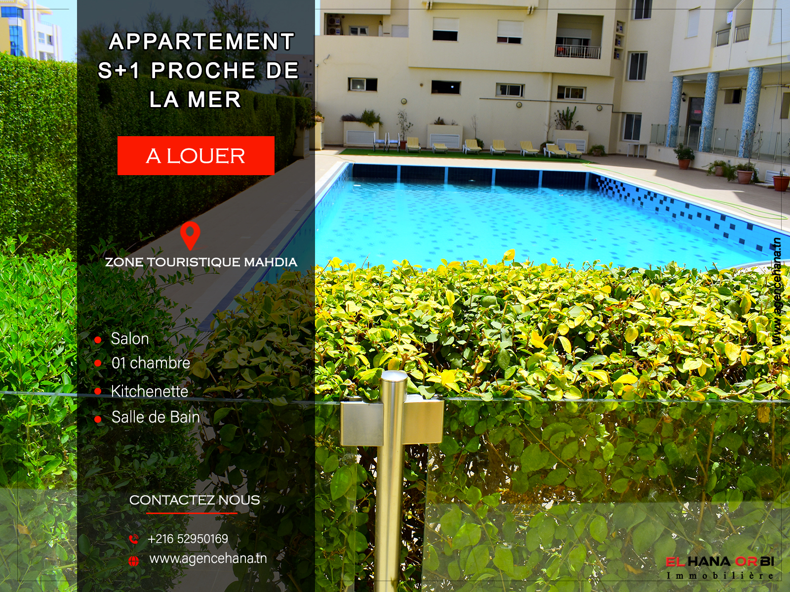 Mahdia&nbsp;Mahdia&nbsp;Location vacances&nbsp;Appart. 1 pi�ce&nbsp;App s1 pour vacance � diar el mahdia