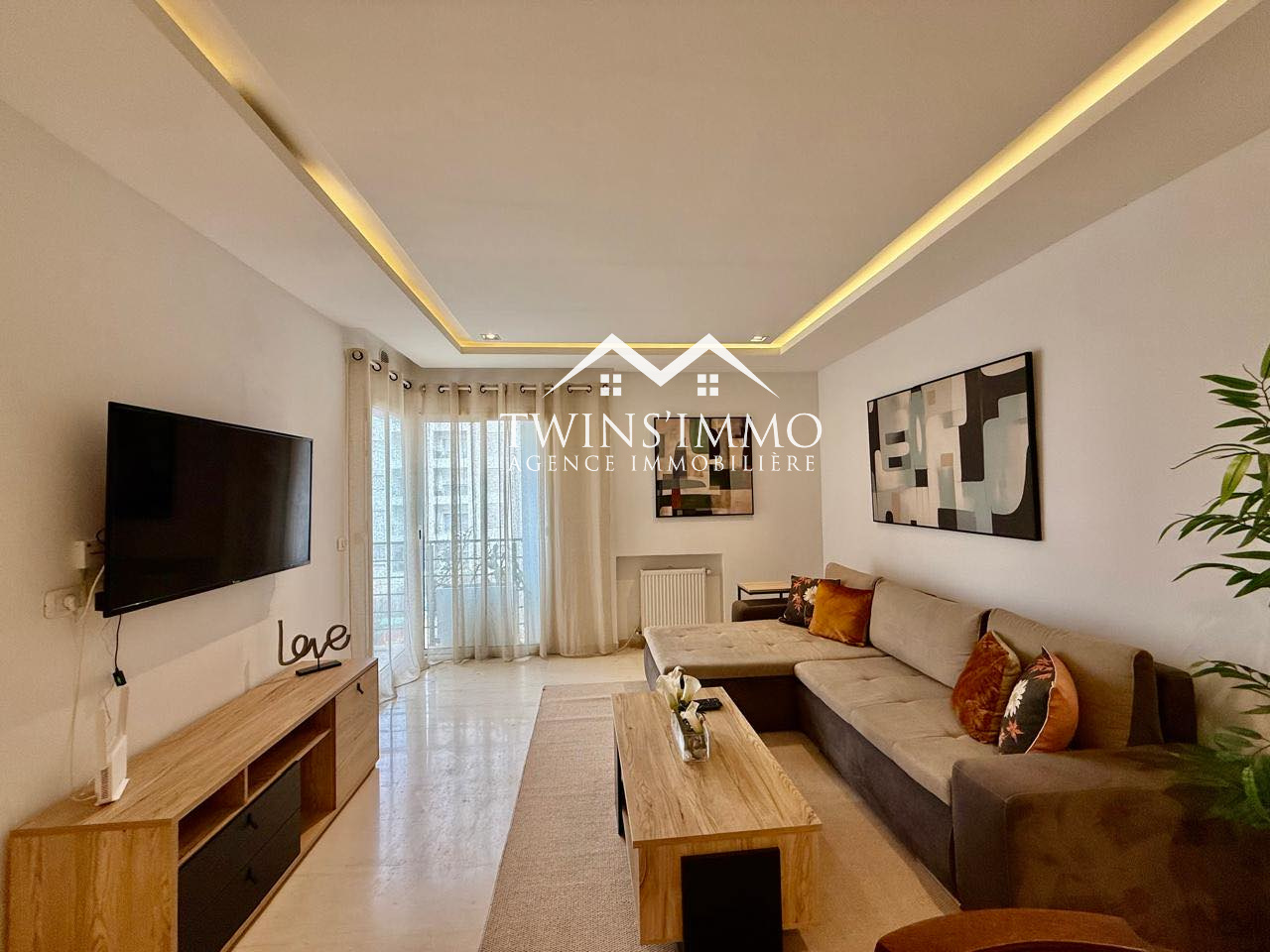 Ain Zaghouan&nbsp;Ain Zaghouan&nbsp;Location&nbsp;Appart. 1 pi�ce&nbsp;Appartement meubl� neuf � ain zaghouan nord