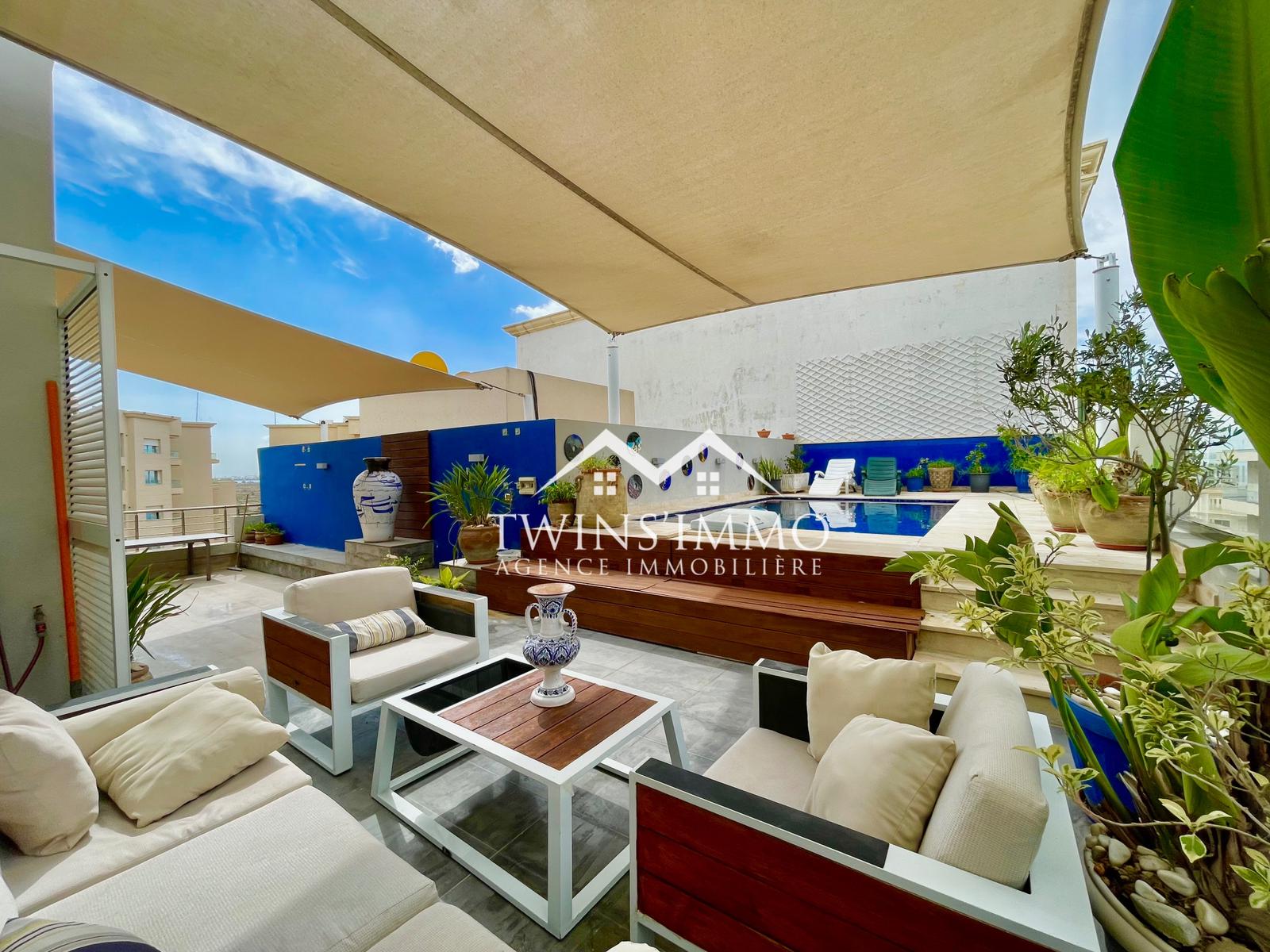La Marsa&nbsp;Berge Du Lac&nbsp;Location&nbsp;Appart. 3 pi�ces&nbsp;Penthouse s3 meubl� aux berges du lac 2