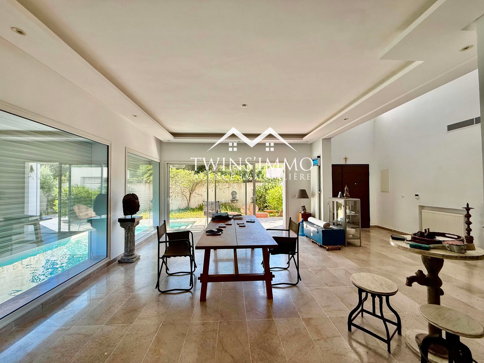 La Marsa&nbsp;Gammart&nbsp;Location&nbsp;Maisons&nbsp;Une villa jumel�e de s4 situ�e � gammarth
