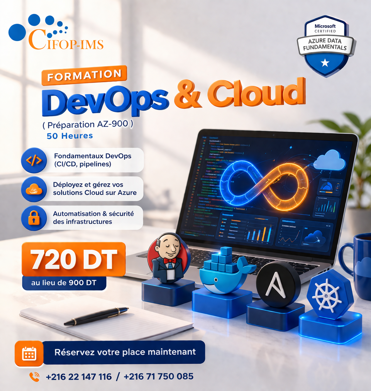 El Menzah&nbsp;El Menzah 1&nbsp;En groupe&nbsp;Autre&nbsp;Devops et cloud