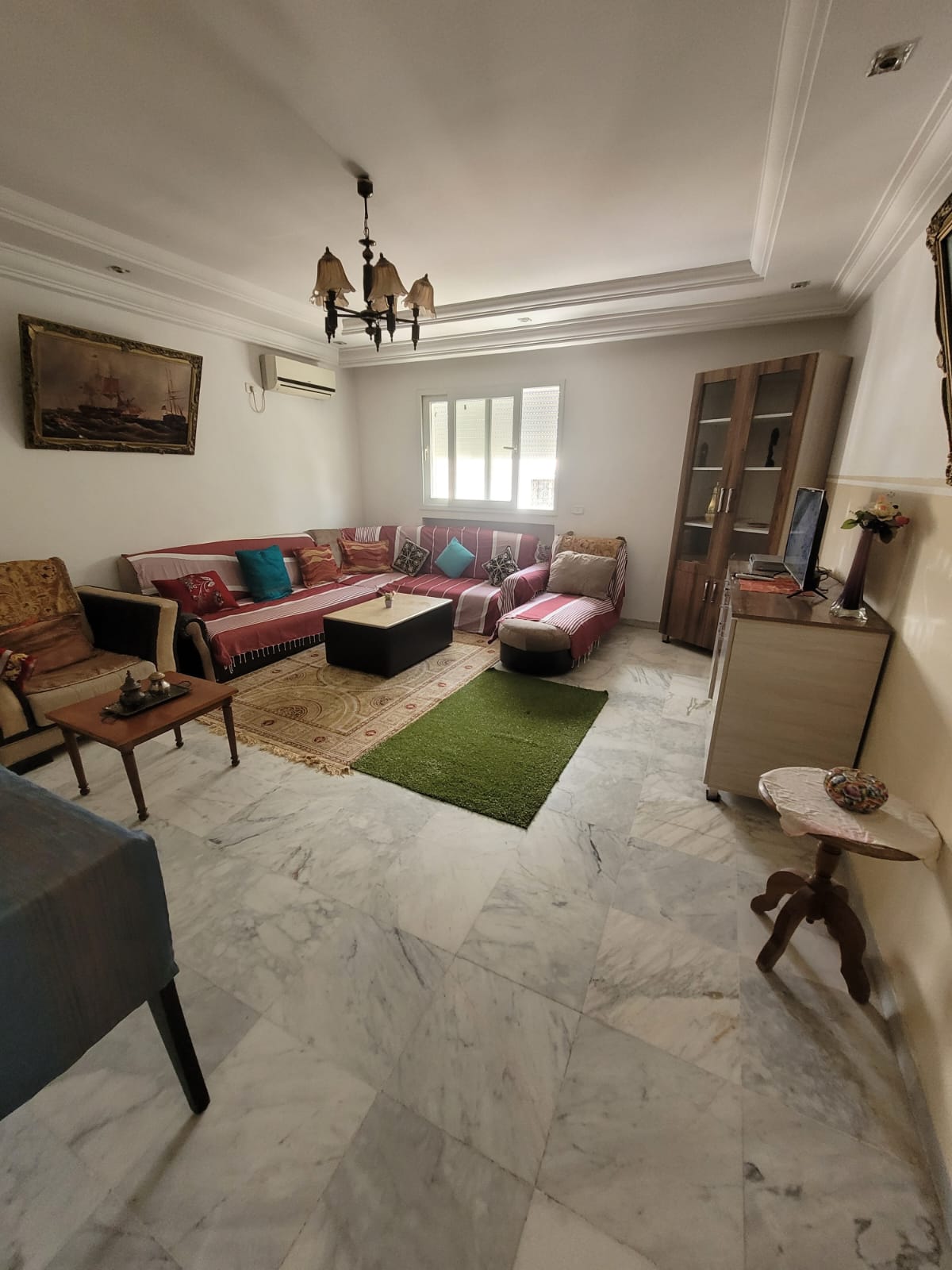 El Menzah&nbsp;El Manar 1&nbsp;Location&nbsp;Appart. 3 pi�ces&nbsp;Etage de villa s2 meubl� manar1