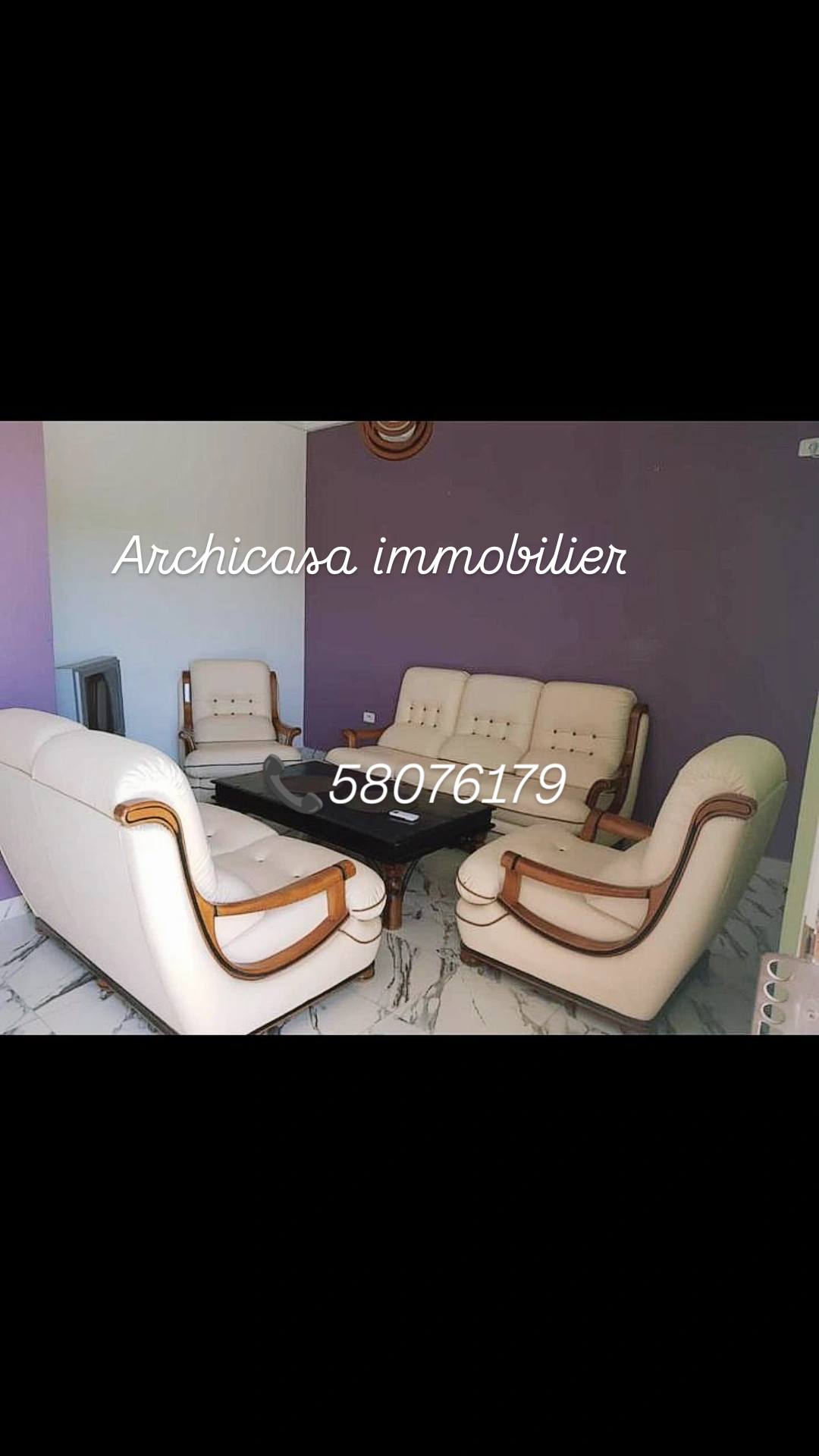 Hammam Chatt&nbsp;Hammam Chatt&nbsp;Location&nbsp;Appart. 2 pi�ces&nbsp;Appartement meubl�e pour longue dur�e