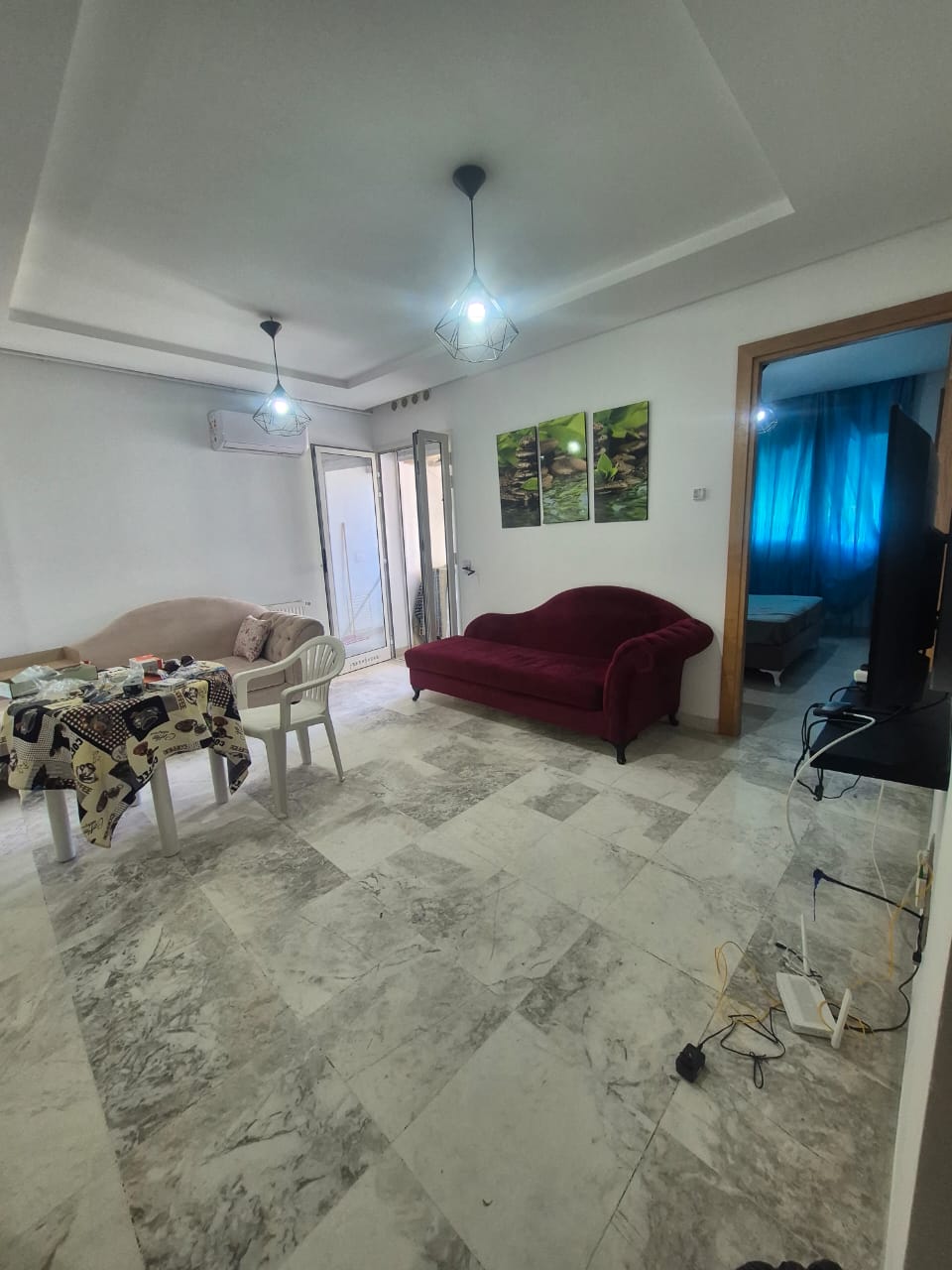 La Marsa&nbsp;El Aouina&nbsp;Location&nbsp;Appart. 2 pi�ces&nbsp;Appartement s1 richement meubl� � l wahat